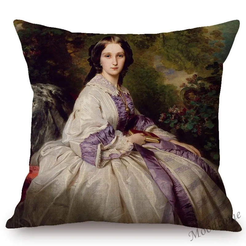 Чехол для диванной подушки с изображением Франца Xaver винтерхолтера рококо
