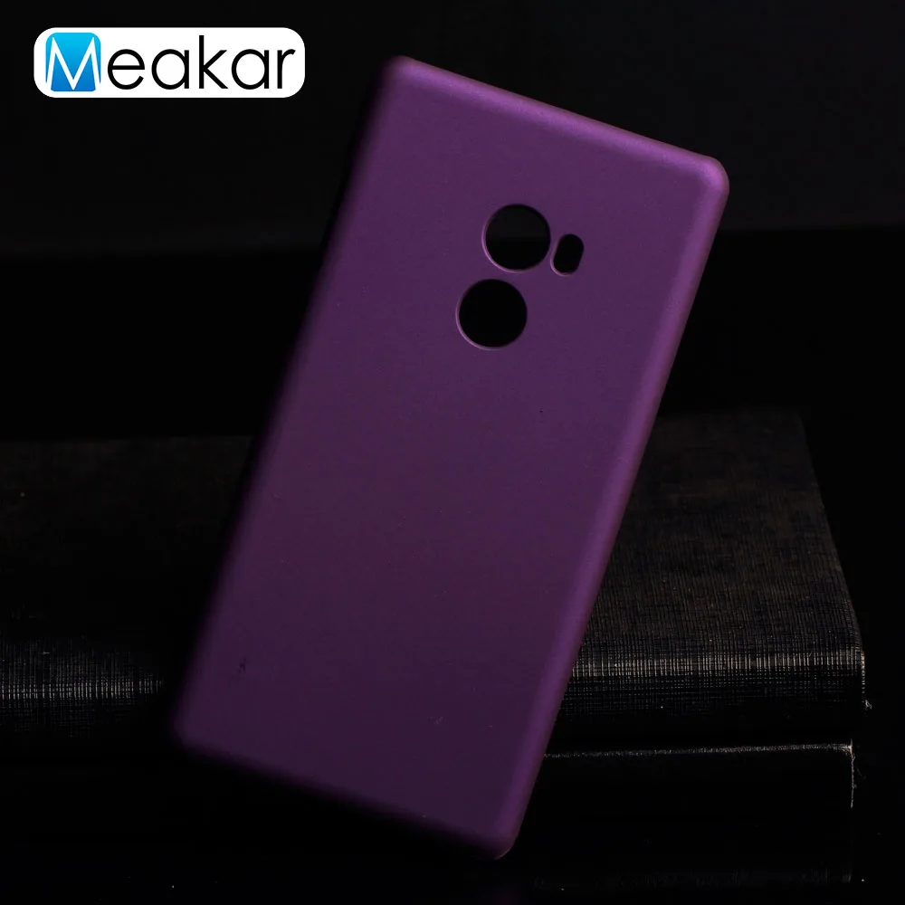 Purple Матовая Пластик Coque 5,99 для Xiaomi mi Mix 2 Чехол для Xiaomi mi Mix 2 Evo mi x2 чехол для телефона чехол-лента на заднюю панель - Цвет: Purple