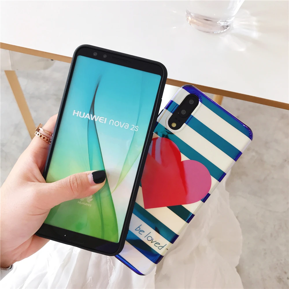 Мультфильм зебра узор сердце любовь чехол для телефона Huawei Mate 10 P20 Pro Nova 2 S Honor 9
