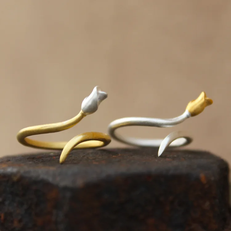 Ромашки простой дизайн настоящий чистый цвет Серебряный цветок розовые бутоны