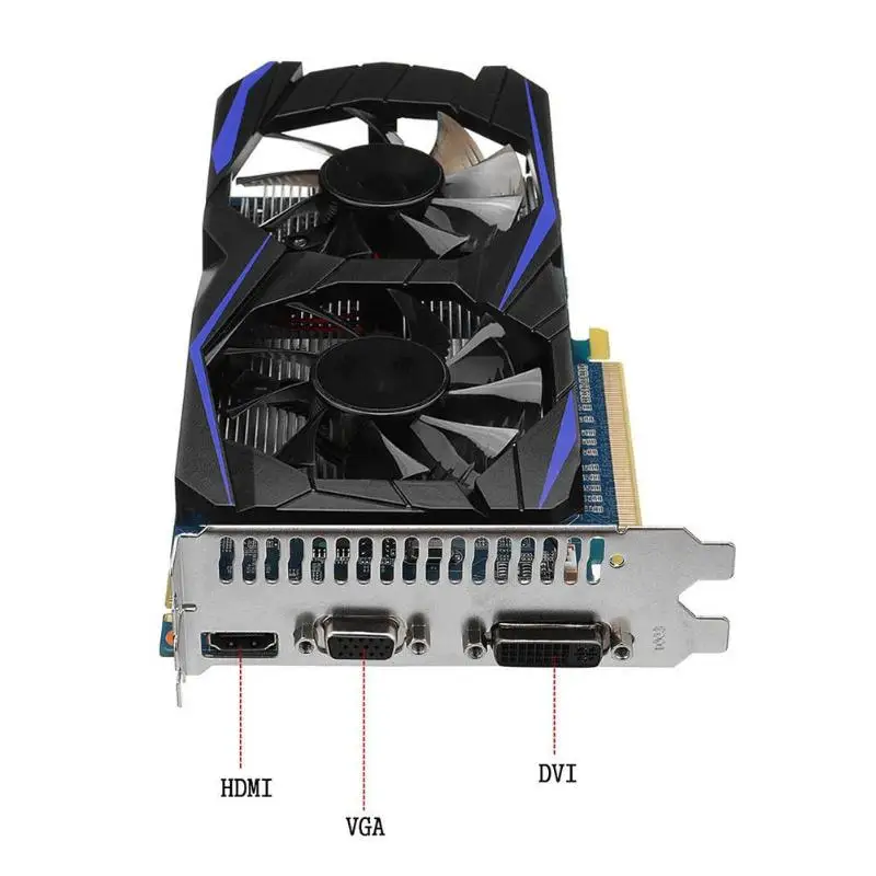 GTX960 4GB независимая DDR5 128Bit PCI-E 2,0 16X игровая видеокарта с двойным вентилятором охлаждения VGA DVI HDMI интерфейс
