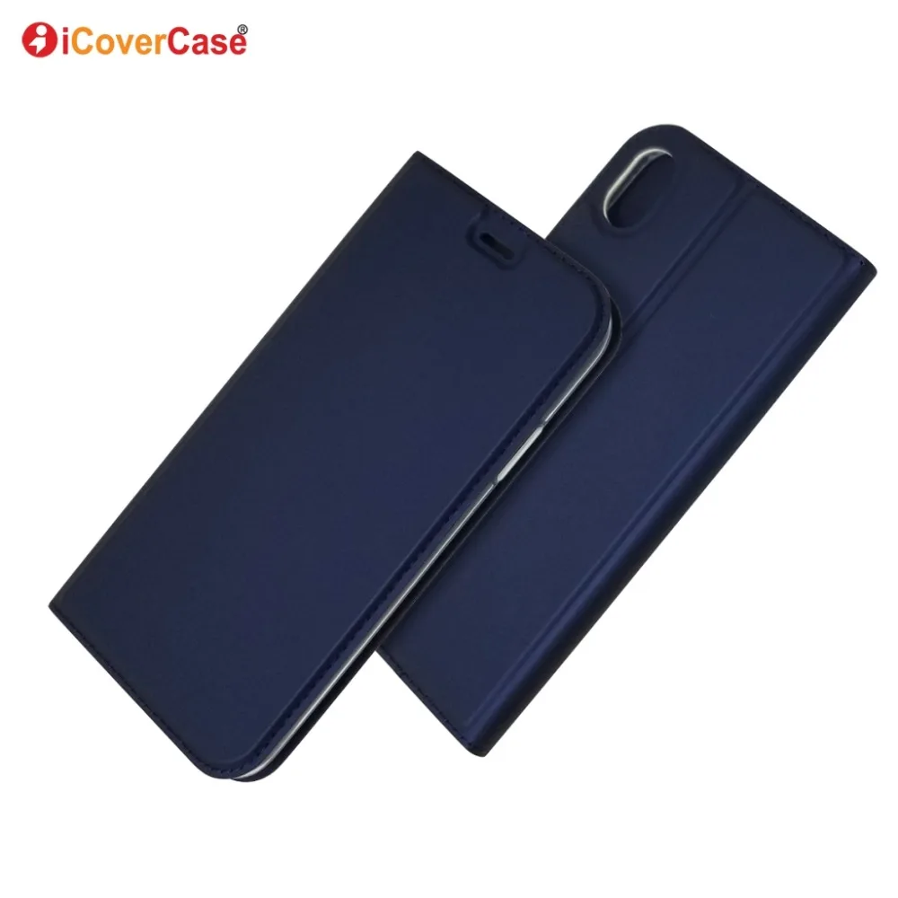 Чехол iCoverCase для iPhone X Xr Xs Max ультратонкий Магнитный чехол кошелек из искусственной