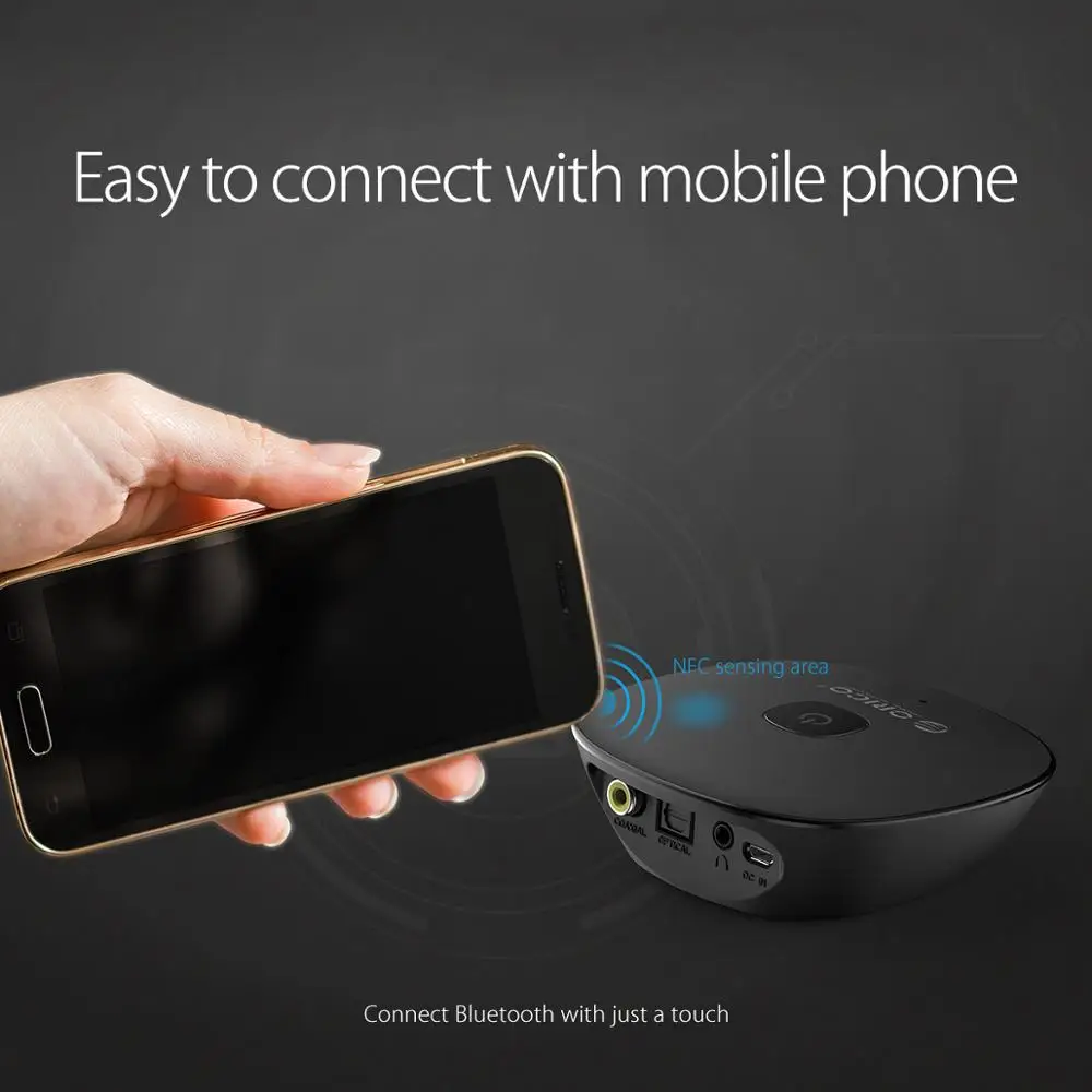 ORICO 4.1 Wireless Bluetooth Receiver 3.5MM Aux Audio Stereo Music Speaker Adapter Car For Xiaomi laptop | Электроника