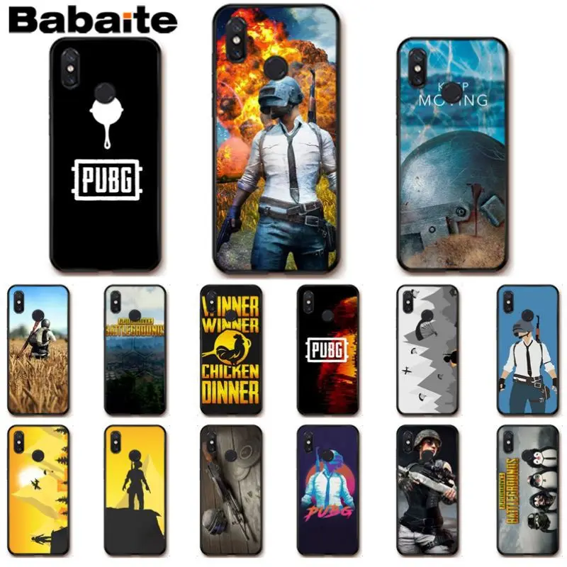 Мягкий силиконовый чехол Babaite PUBG для телефона xiaomi mi 8se 6 mi8lite note2 note3 mix2 max2