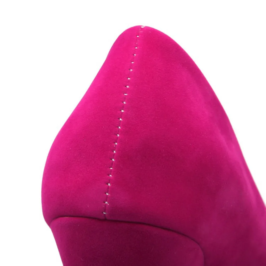 Women Color Business Suit Office Shoes Ladies Pump Wedged Shoes Work Casual Single Shoes Elegant Square Heel Office Shoes