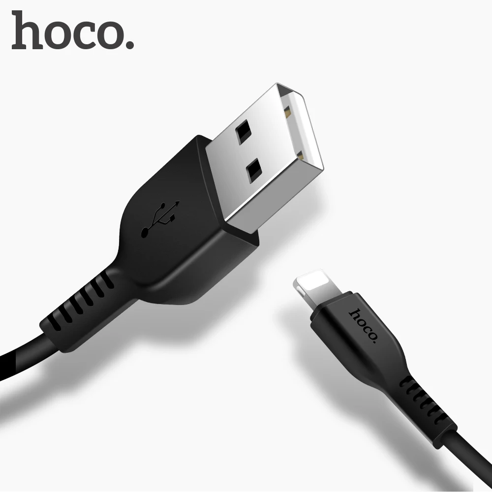 USB кабель Hoco для iPhone 11 12 Pro MAX Mini 2A провод быстрой зарядки телефона шнур XS Max XR 7 8 Plus