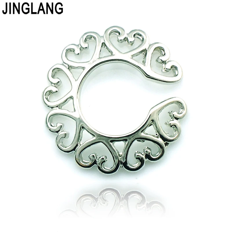JINGLANG Бесплатная доставка Классические кольца для сосков пирсинг сердце