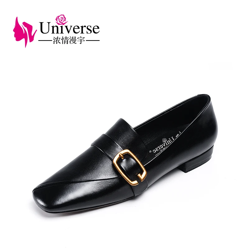 Женская повседневная обувь на плоской подошве из натуральной кожи|Обувь без