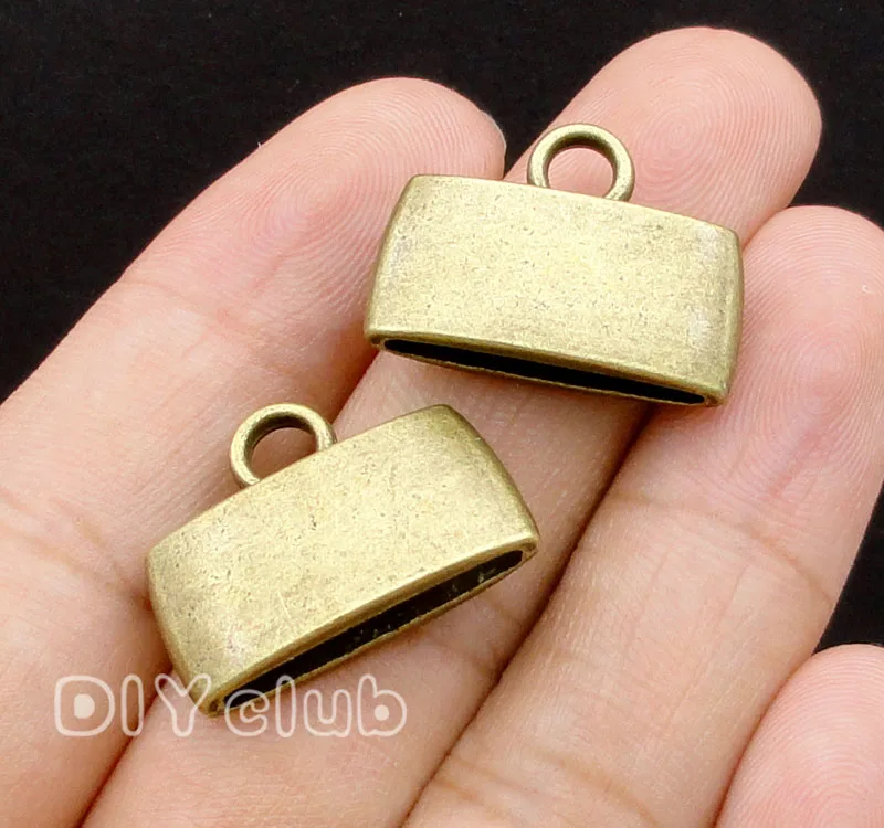 20 шт.-обжимные бусины под античное серебро/бронзовая лента Обжимные обжимные