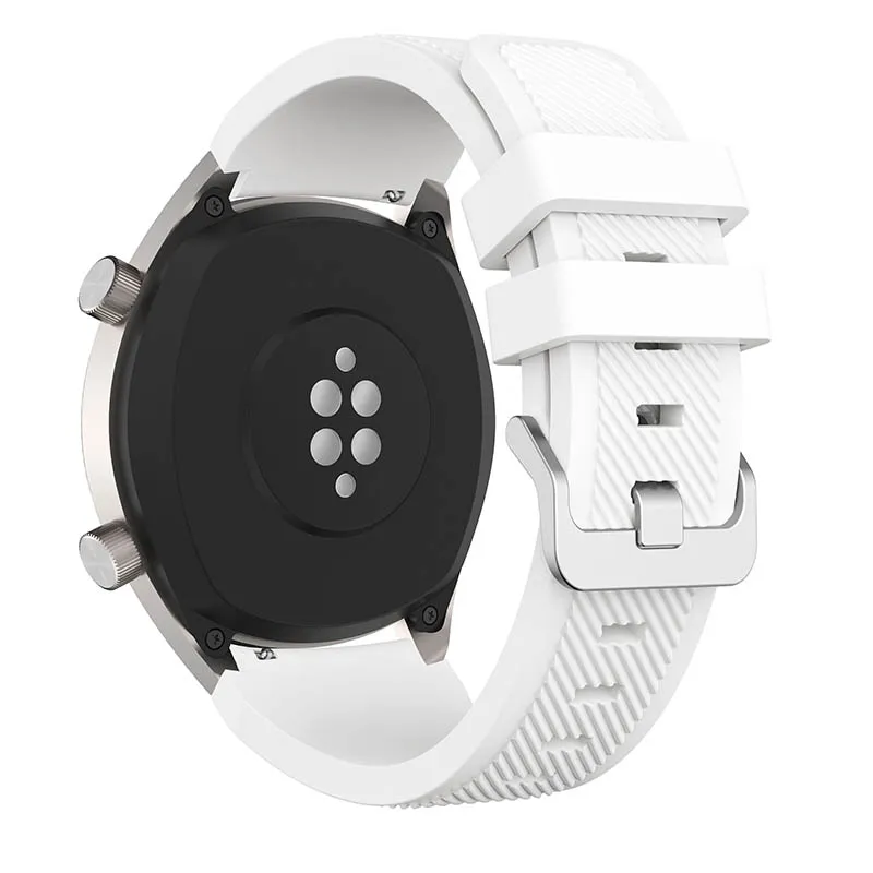 Силиконовый браслет на запястье для huawei часы GT для Amazfit Stratos 2/2 S для samsung Шестерни S3 Frontier классический ремешки для часов браслет
