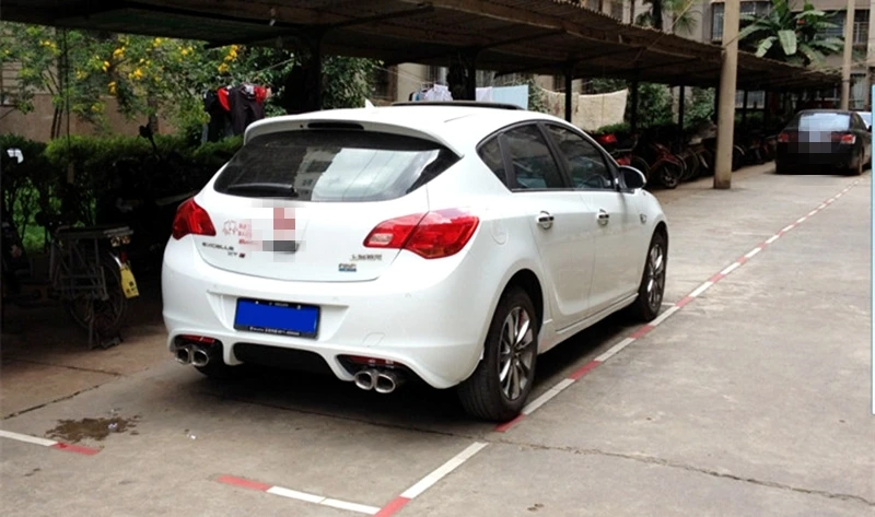 Для Защитные чехлы для сидений, сшитые специально для Opel Astra J 2009 2010 2011 2012 2013 Высокое качество ABS Пластик грунтовка Цвет автомобильное украшение в виде хвостового крыла задний спойлер