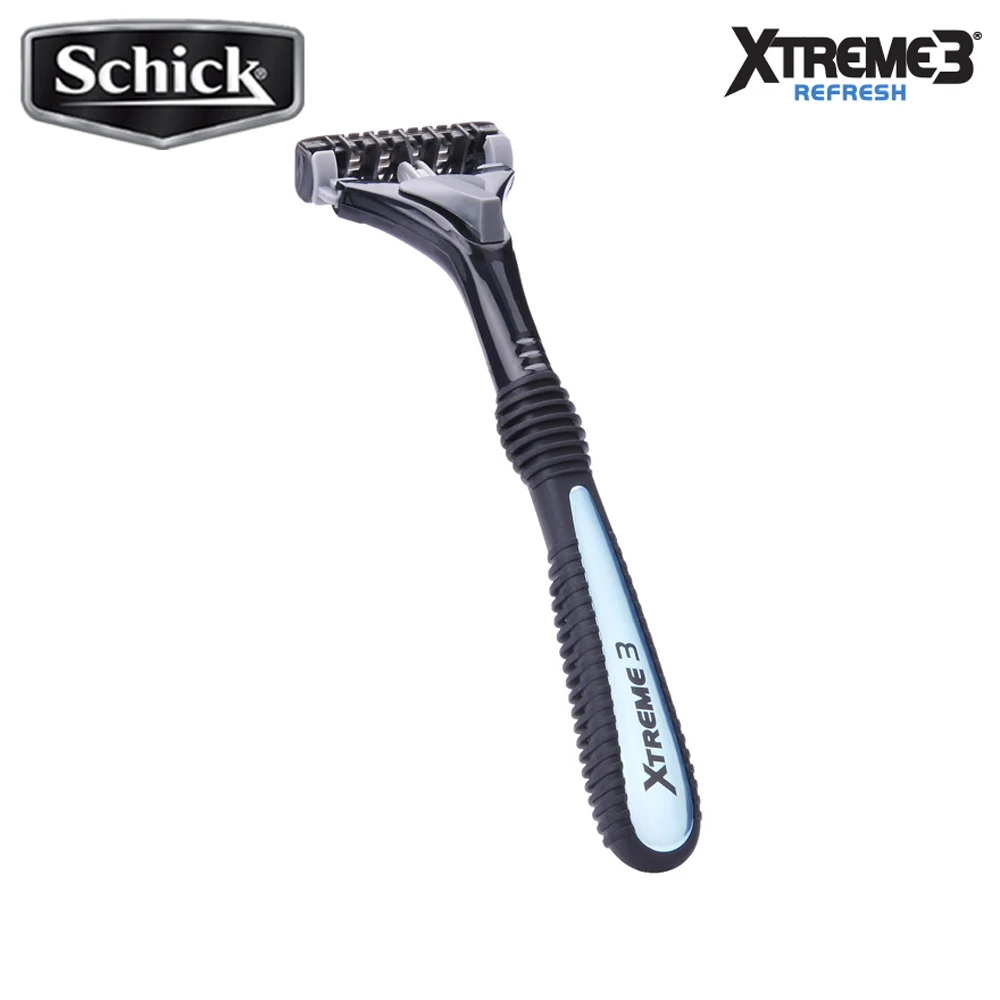 Оригинальная бритва Schick XTREME3 (1 Бритва + 2 лезвия) ручное бритье для мужчин|razor
