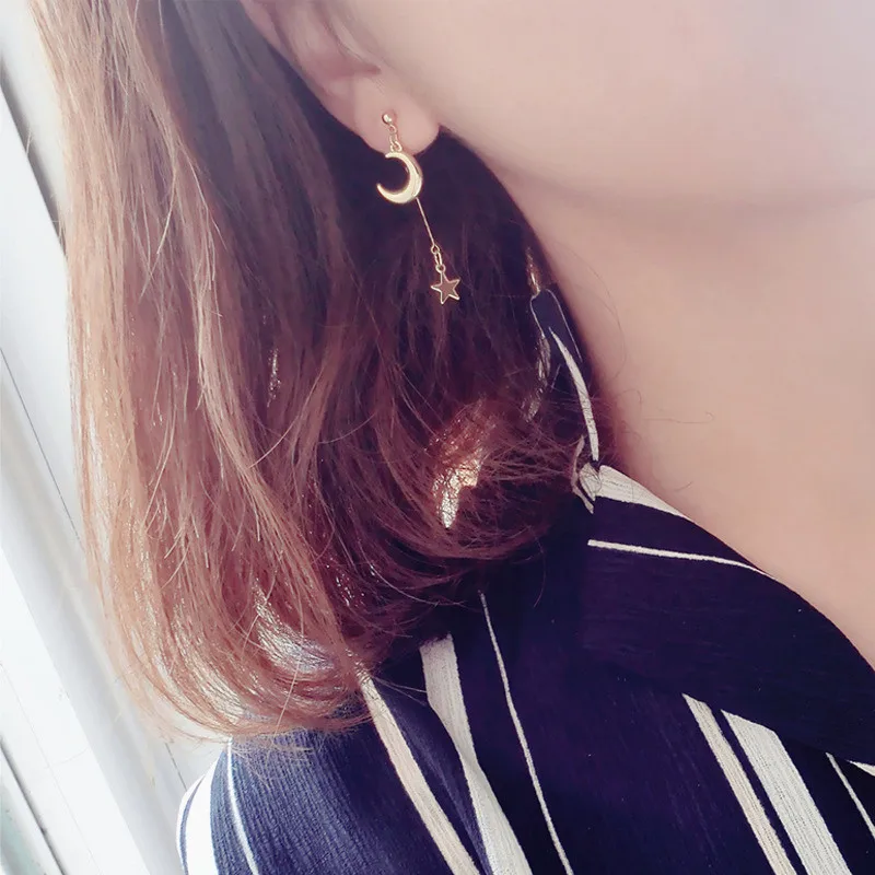 Женские длинные серьги в форме звезды и планеты|fashion long earrings|long earringslong earings fashion |