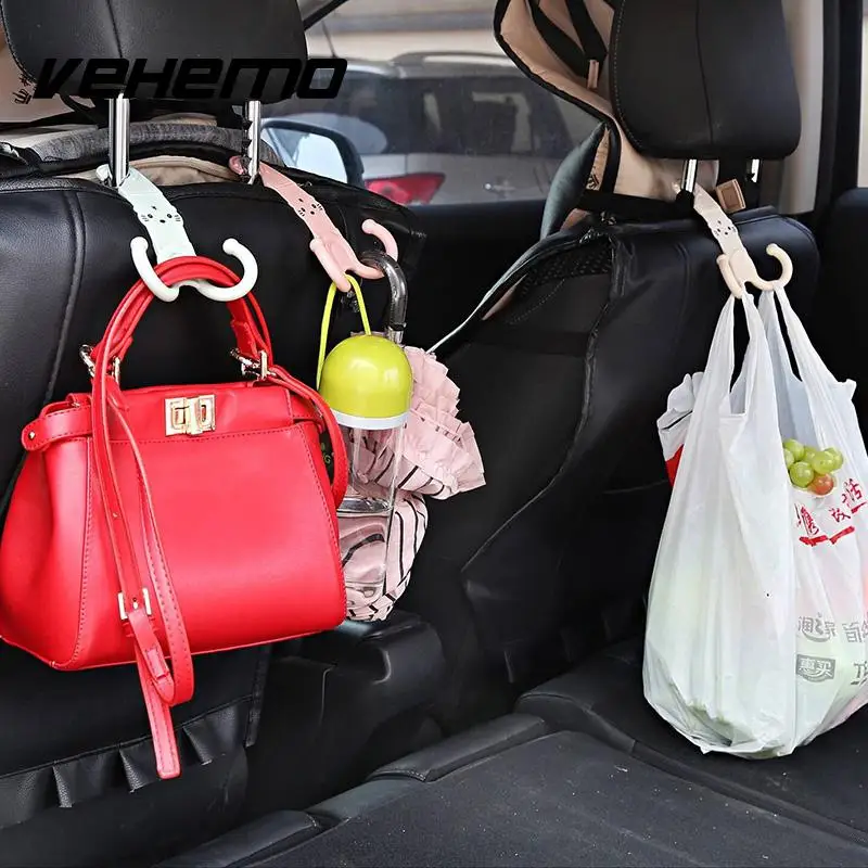 Милый подголовник крючок вешалка для автомобильного сиденья мультяшный дизайн