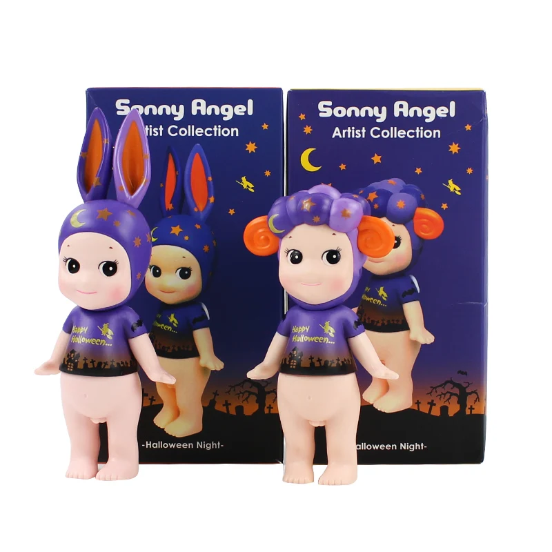 2pcs/lot Sonny Angel Figure Toys Halloween Series Doll Cupid Decoration | Игрушки и хобби