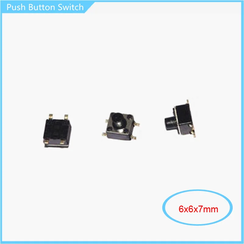 Тактильный кнопочный переключатель SMD 6*6*7 мм 4P 100 шт.|switch tank|switch acerswitch processor |