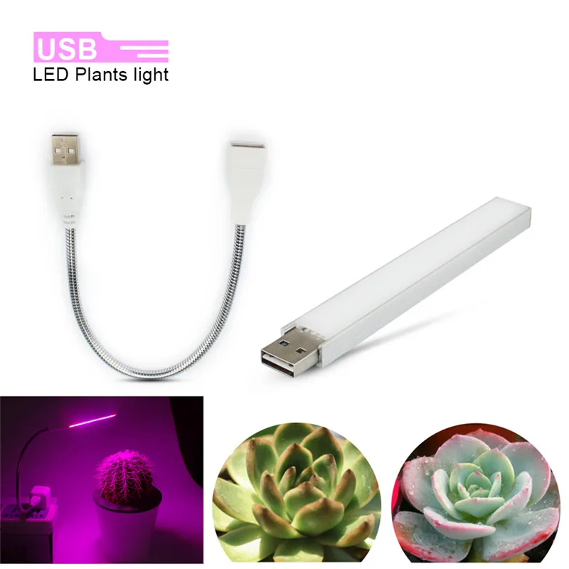 DC5V светодиодный Fitolampy Grow light USB Фито лампы полный спектр для семян Цветочная