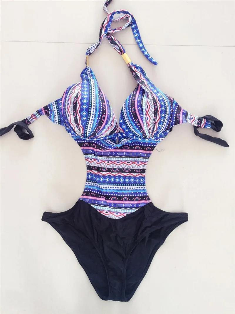 Print One Piece Swimsuit Swimwear Women Plus Size Sexy Costumi Da Bagno Donna Bathing Suit Bikini Maillot De Bain Beach | Спорт и