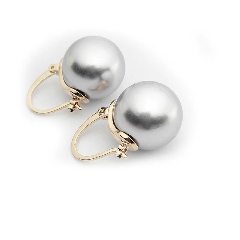 Модные серьги с искусственным жемчугом для женщин золотого цвета элегантная