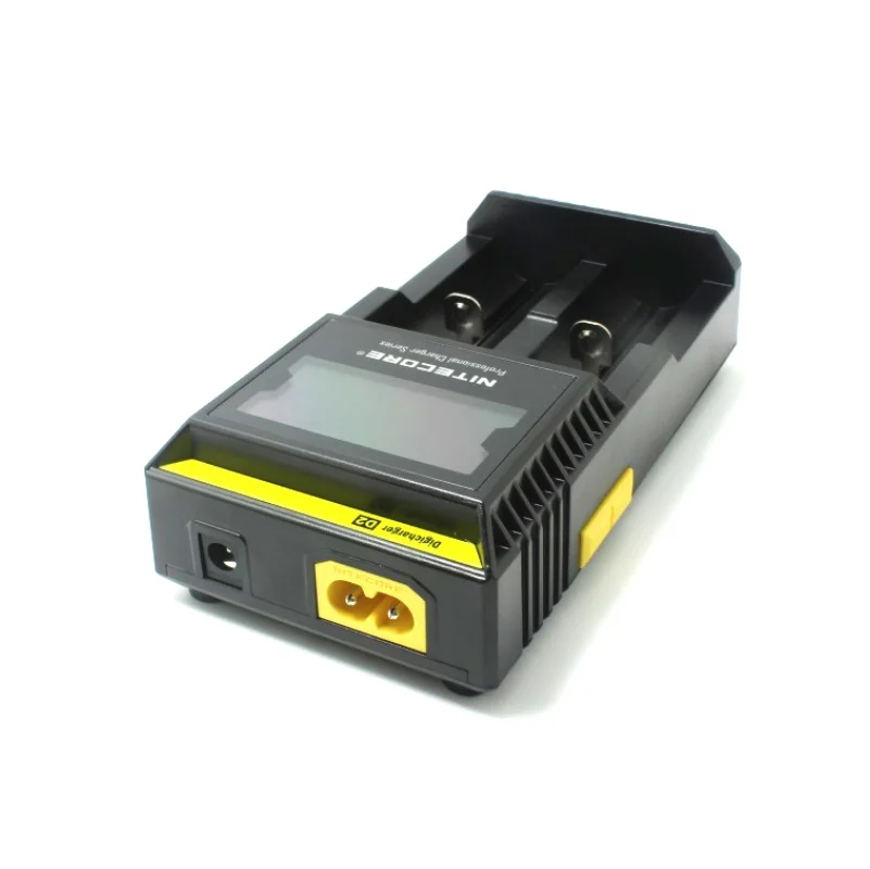 Nitecore D2 Digi Зарядное устройство ЖК-дисплей интеллектуальная схема глобального страхования Li-Ion 18650 26650 16340 14500 AA AAA автомобиля Батарея Зарядное устройство ЕС