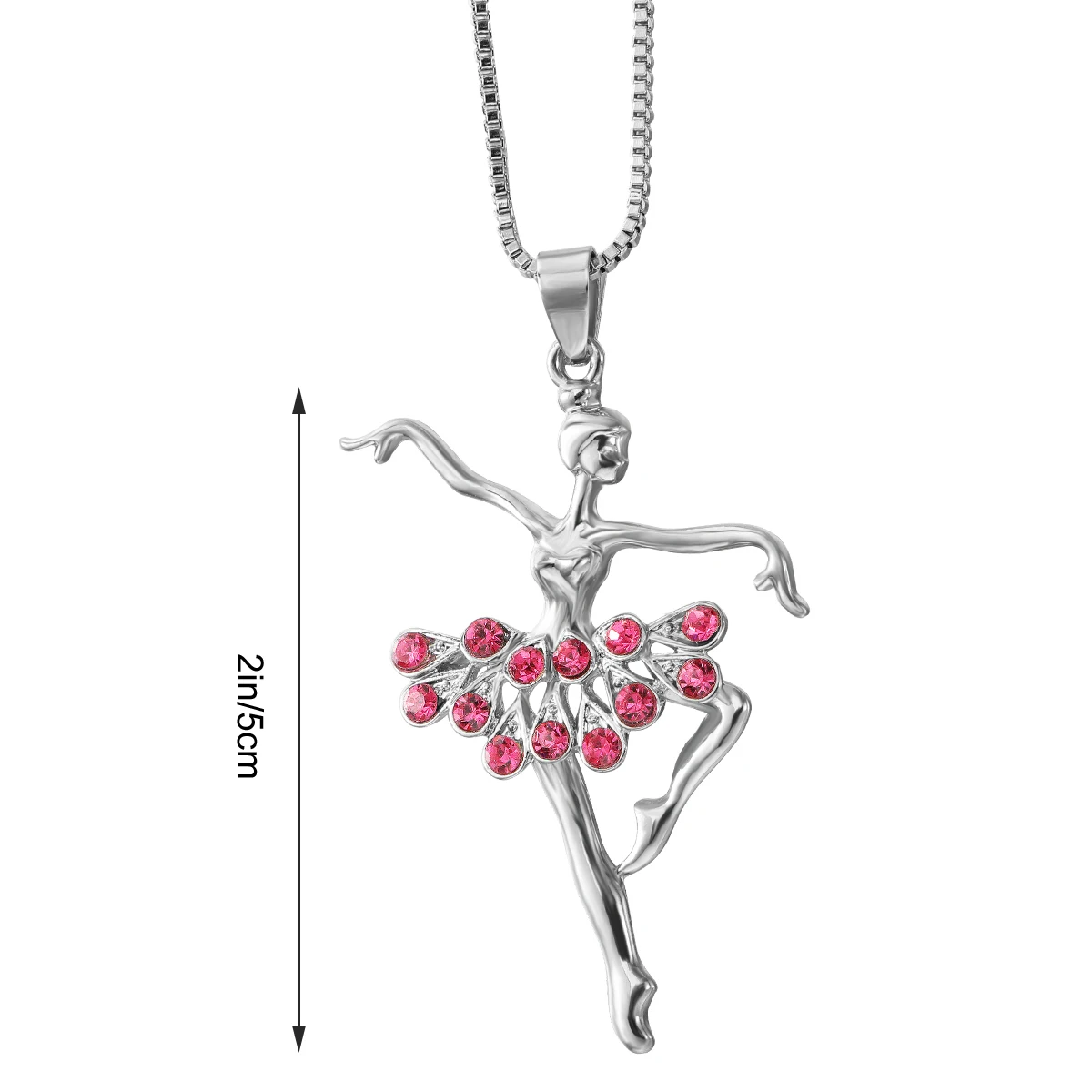 1 ПК прозрачный балетный кулон для девочек ожерелье в форме балерины украшение
