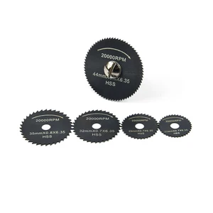 Набор лезвий для мини циркулярной пилы, комплект из 6 режущих дисков из быстрорежущей стали, вращающиеся инструменты, аксессуары для Dremel, для дерева, пластика, алюминия