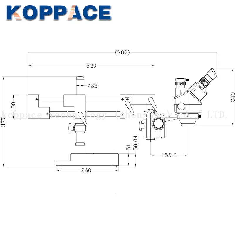 KOPPACE 3.5X-90X Тринокулярный Стерео Мобильный телефон ремонт 10X окуляры включает в