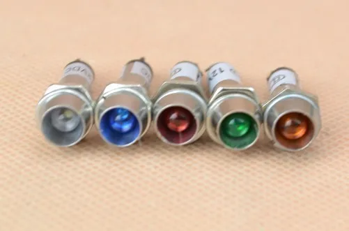 Светодиодный металлический предупреждающий летный светильник 10 шт. 220 В 24 12 8 мм