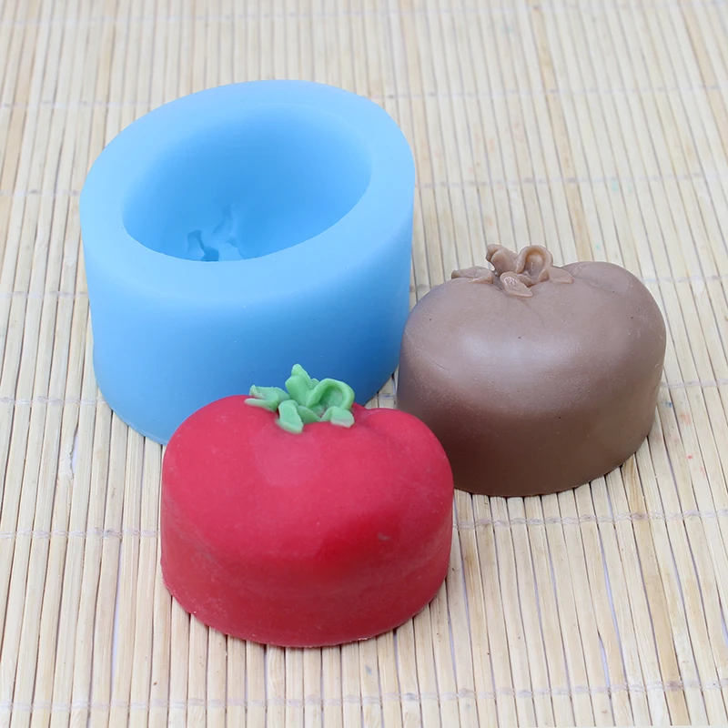 3D Silicone Soap Mold Tomato Shape for Natural Handmade Craft Resin Mould | Дом и сад