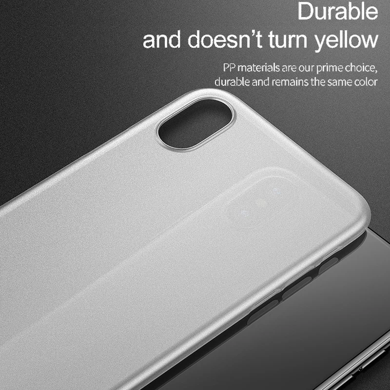 

Baseus Luxury Case For iPhone 11 Pro Max 0.4mm Ultra Thin Silm PP Coque Fundas For iPhone X Xr Xs Max Protective Back Cover Case