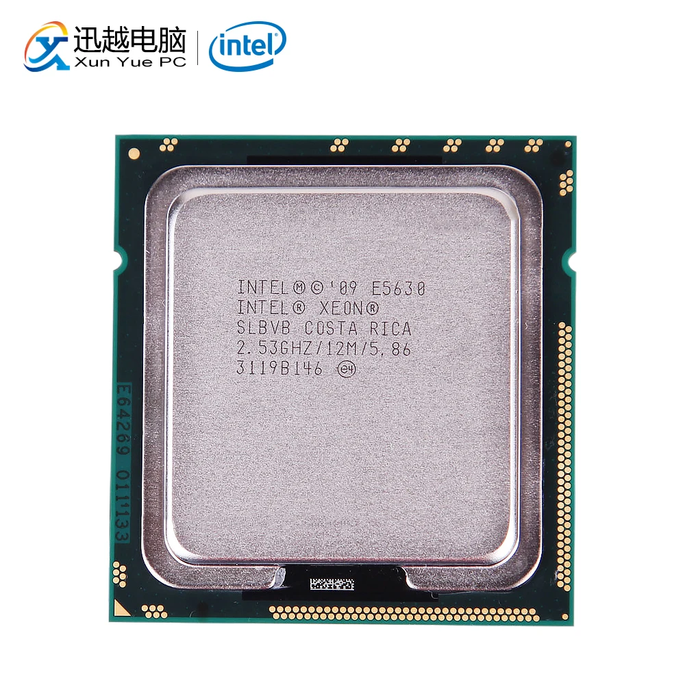 Intel Xeon E5630 настольный процессор четырехъядерный 2 53 ГГц Кэш L3 12 МБ 5 86 GT/s QPI LGA 1366 SLBVB