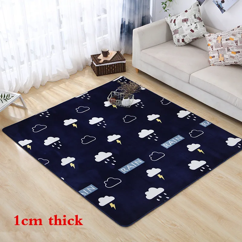 1cm Thicken INS/детские игровые коврики для младенцев, детский утепленный коврик для детской комнаты, коврик для ползания, Подарочный коврик для детской комнаты - Цвет: 1cm Thicken