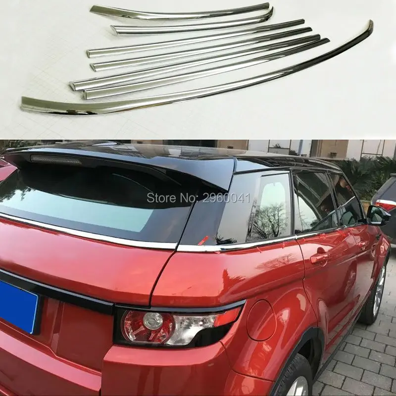 Для Land Rover Range Evoque 2011 2016 7 шт. ABS Chrome Нижняя Оконной Рамы Подоконник Крышка Отделка