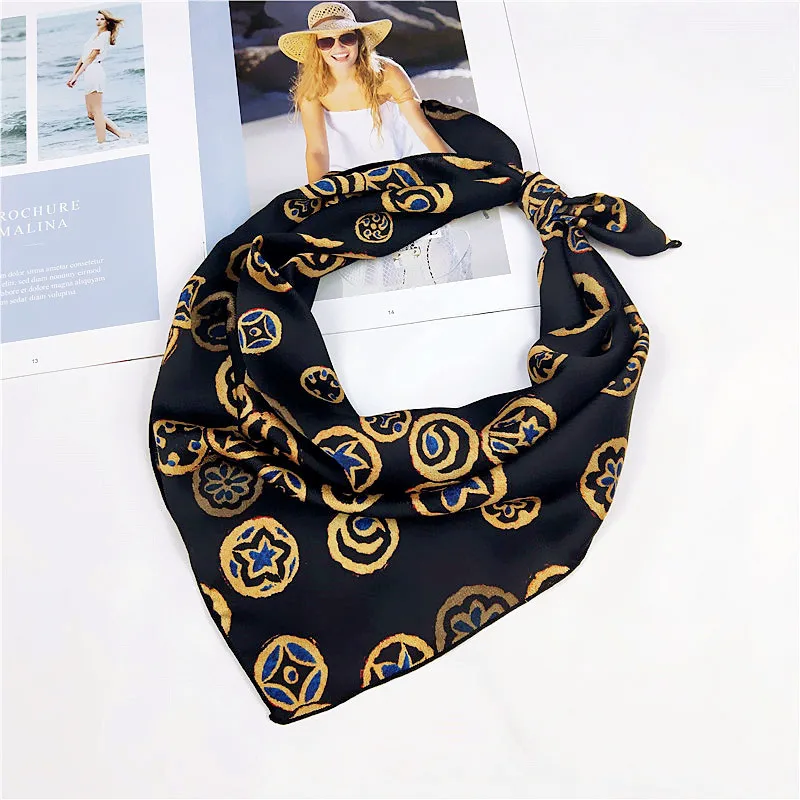 Женский мини шарф из искусственного шелка 60 х60 см| |