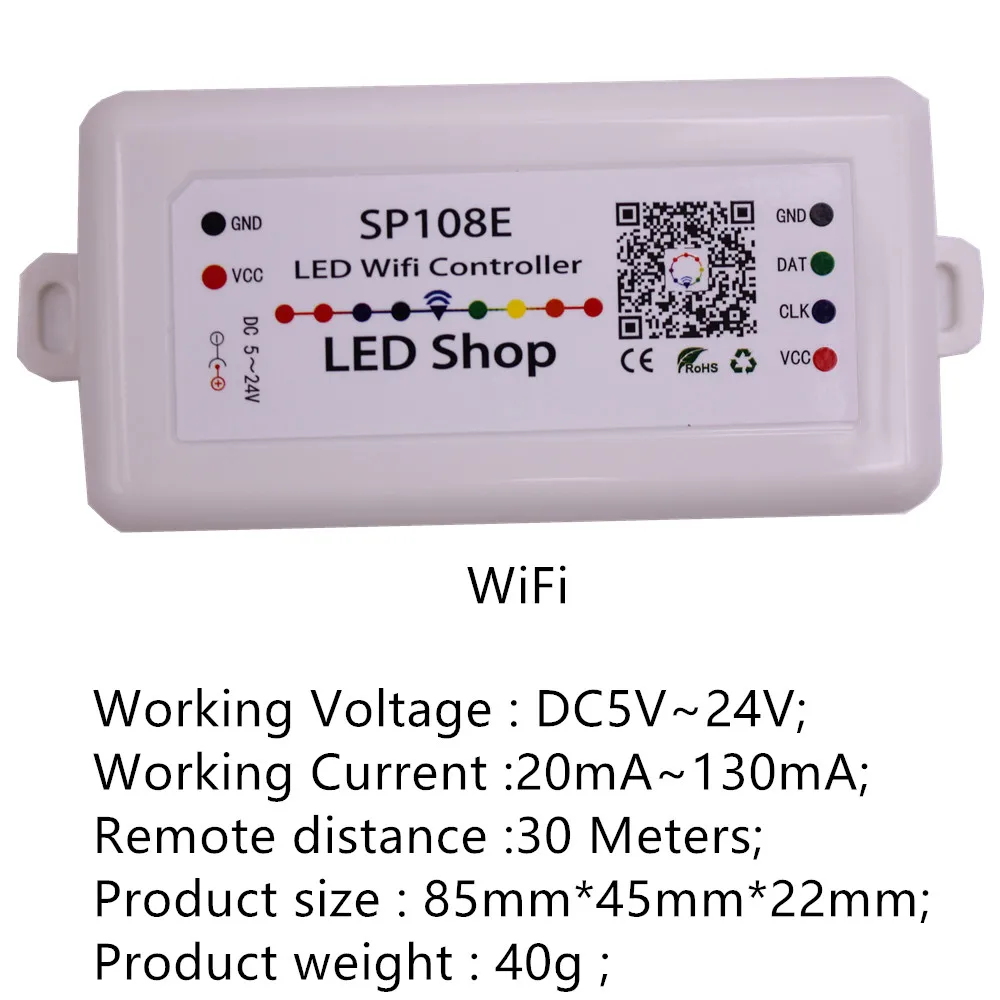 DC5-24V SP105E SP108E волшебный регулятор Bluetooth 2048 пикселей для WS2811 2812 2801 6803 IC светодиодные ленты Поддержка IOS/Android APP