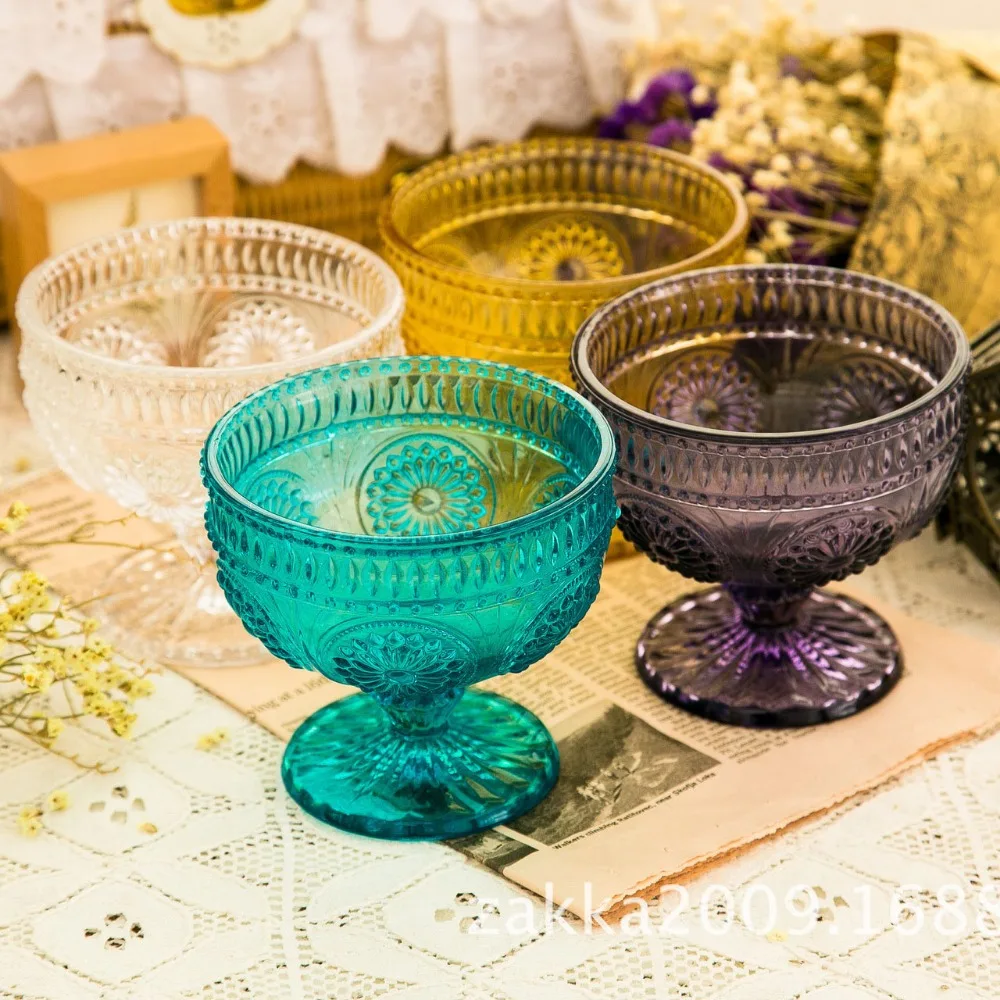 Новинка 1 шт. миски для мороженого с подсолнухами десертные чашки цветным