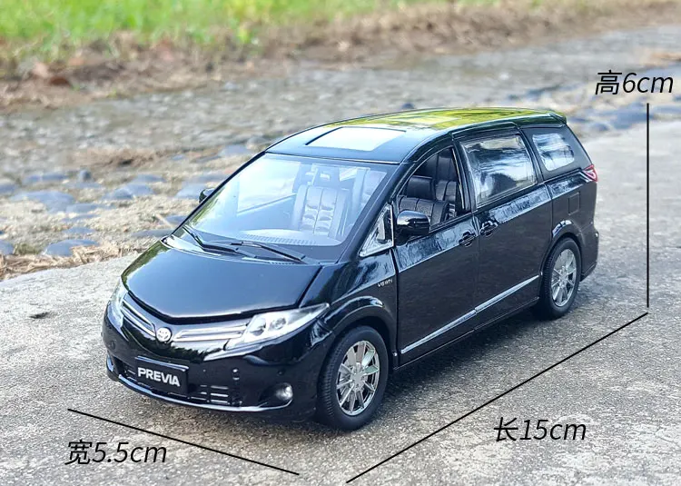 1:32 Масштаб сплава металла литья под давлением автомобиля MPV модель для TOYOTA PREVIA(Estima, Tarago) Коллекция автомобиля вытянуть назад звук и светильник игрушки автомобиль