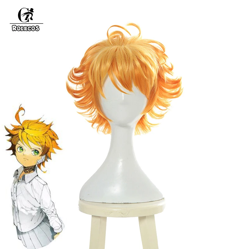 Волосы ROLECOS для косплея аниме Обещанный невевер термостойкие синтетические
