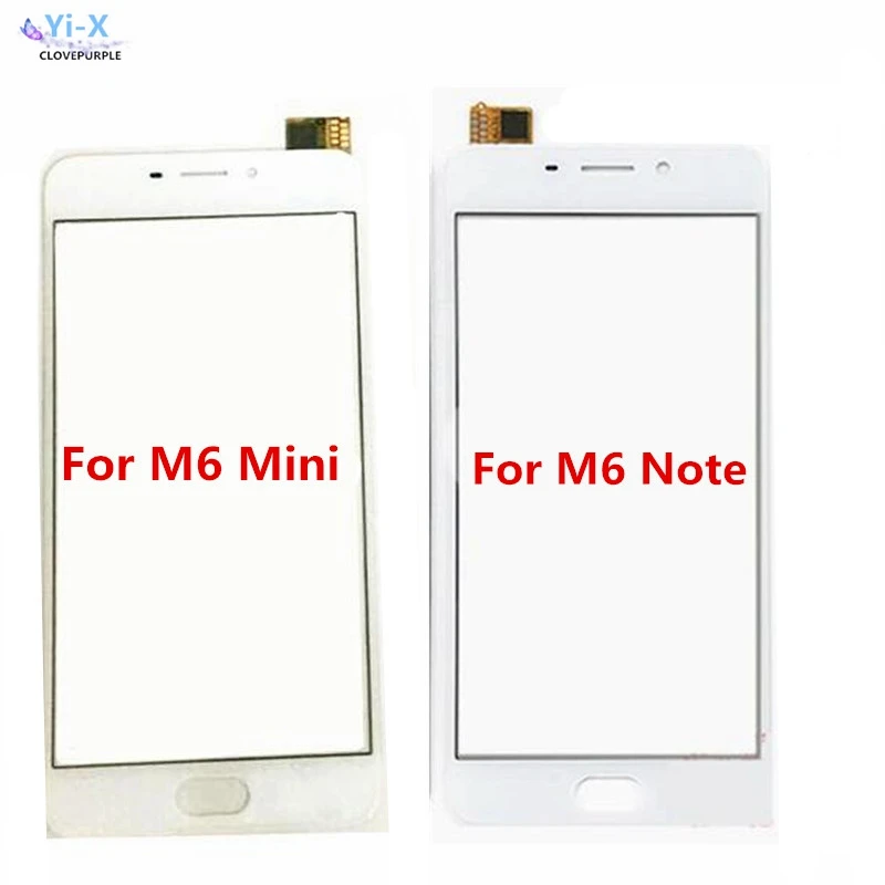 10pcs/lot Front Glass Touch Screen For Meizu M6 Mini / M6 Note Touch Glass Digitizer Panel Lens Sensor TouchScreen