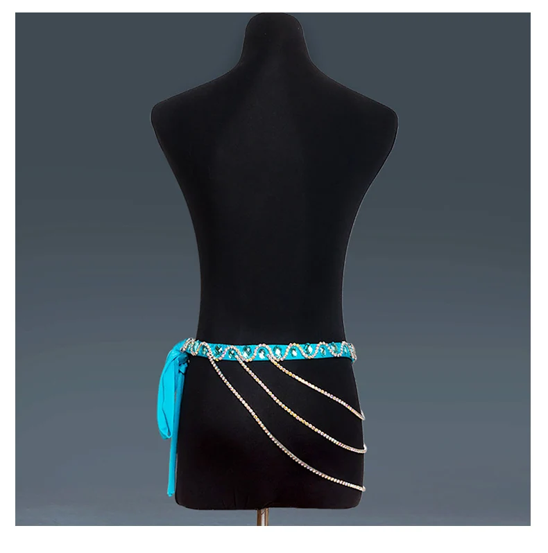 Belly Dance Accessories Women Handmade Rhinestones Waist Chain Belly Dance Costumes Hip Belt Chain Women Jewelry