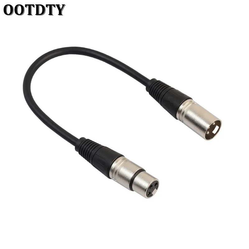 Кабель для микрофона OOTDTY 1 фута экранированный сбалансированный 3-контактный XLR