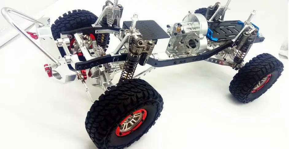 Металлическое шасси/Рама с ЧПУ в масштабе 1/10 совместимо осевым SCX10 (без радио и
