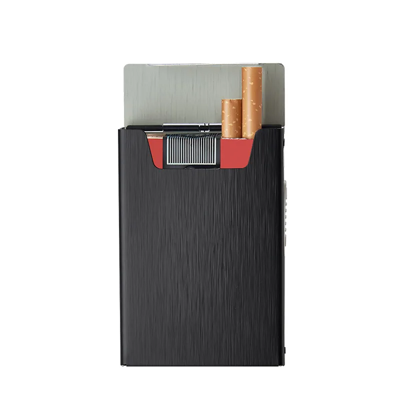 20 шт./упаковка металлический чехол для сигарет с USB зарядкой|Аксессуары сигарет| |