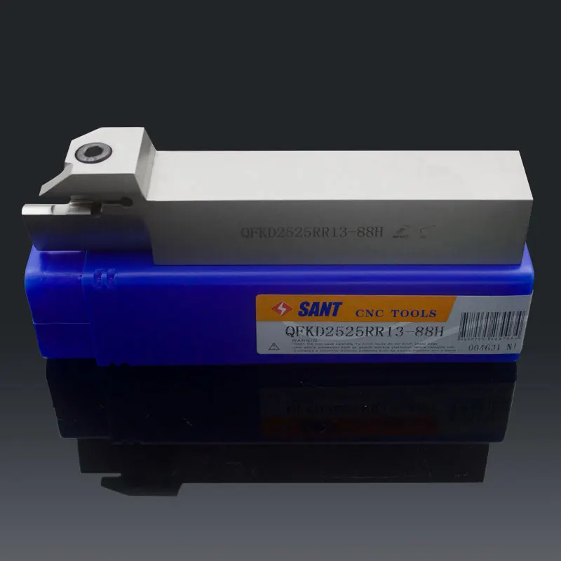 

Zhuzhou Sant cnc cutting tools Surface Grooving tool holder QFKD2525RR13-88H with inserts ZTKS0608-MG with good quality
