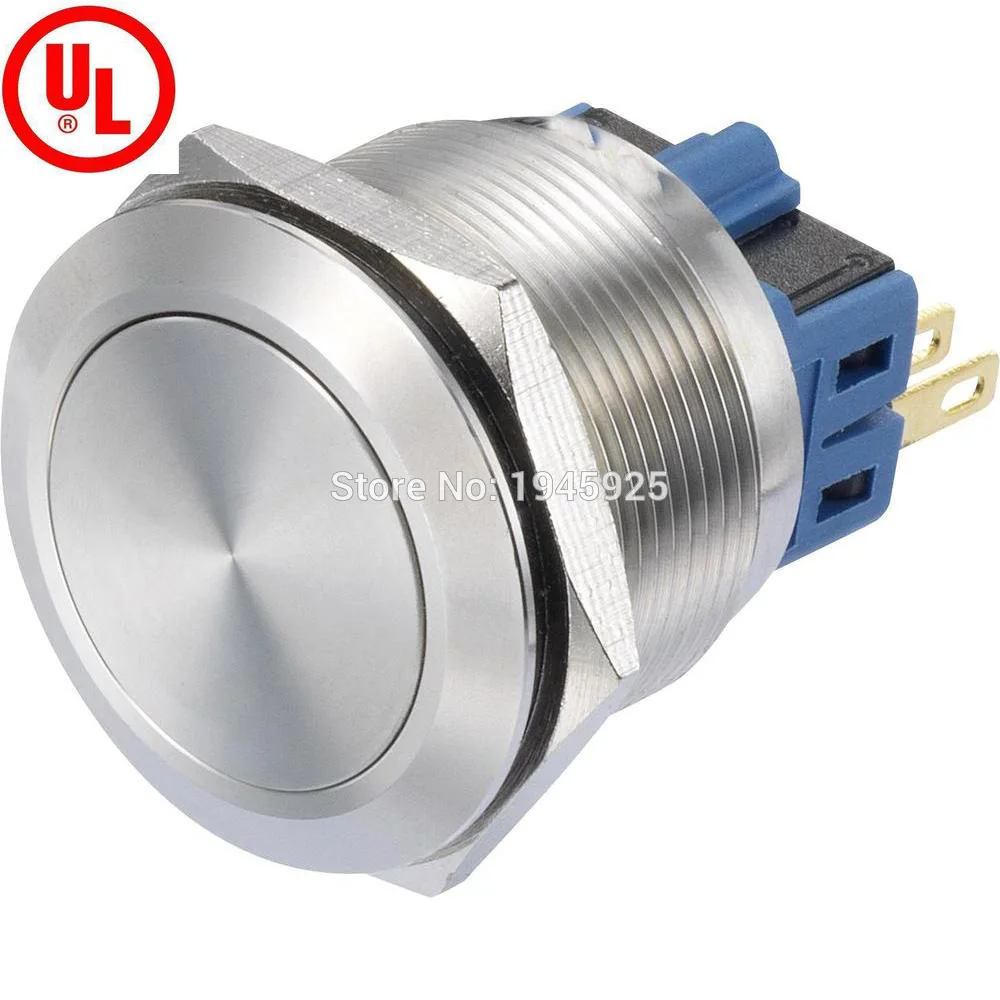 22mm Momentary and Self Locking Latching Anti Vandal Metal Switch