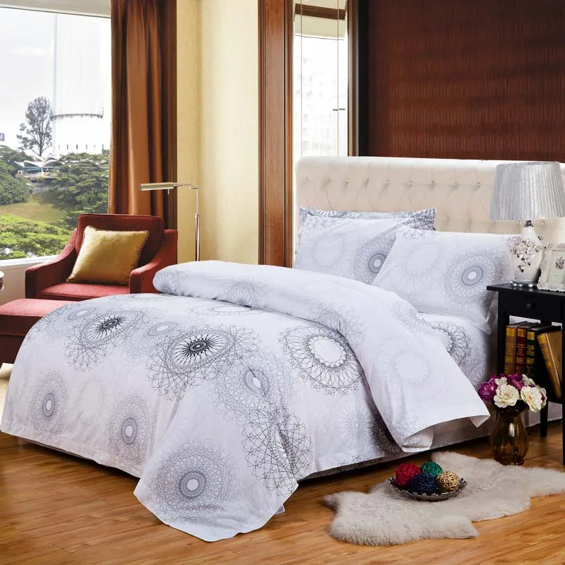 Комплект постельного белья пятизвездочный белое белье из 100% хлопка 4 предмета в