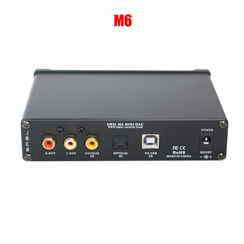 SMSL M6 Мини HiFi аудио декодер Усилители для наушников 32bit/384 кГц USB асинхронный ЦАП