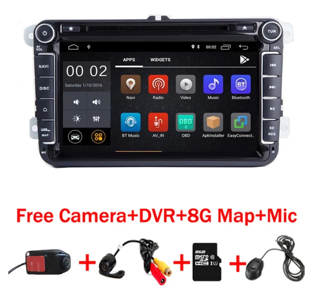 Автомобильный DVD плеер 8 &quotIPS Android 9 0 для VW Passat B5 Polo Golf MK 5 6 Tiguan Jetta Wifi 3G радио GPS