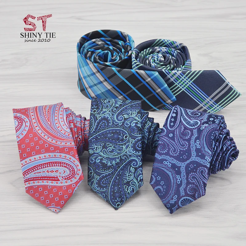 2017 классический полиэстеровый галстук в клетку с узором пейсли кешью на шее