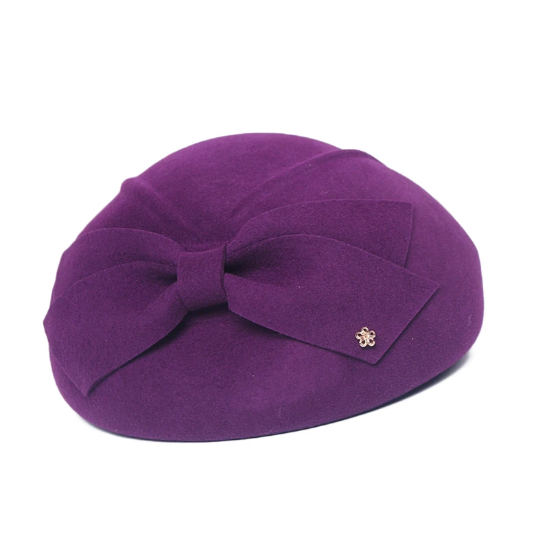 YY Elegant Wool Fedora Hats Lady British Style Soft Felt Cap Women Wedding Party Hat Vintage Cocktail Fashion Derby 18121 | Аксессуары